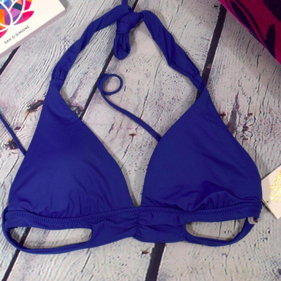 Becca Color Code Split Band Halter Swim Top - Picture 5 of 6